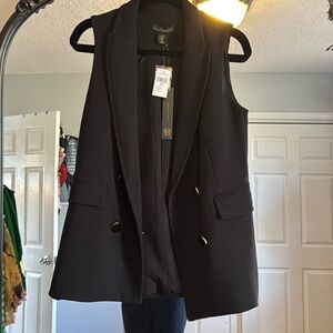 House of Harlow 1960 womens suiting black vest Size XS